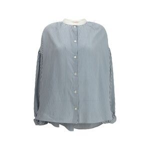 Kristina Ti Women Striped Shirt With Wide Sleeves